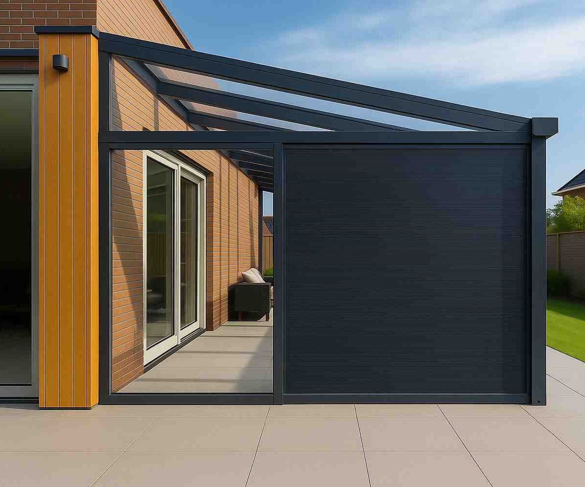 Aluminium Ribbed Side Wall Anthracite