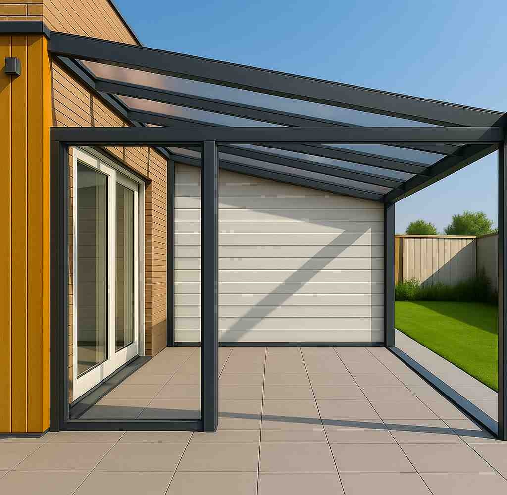 Aluminium Ribbed Side Wall Cream