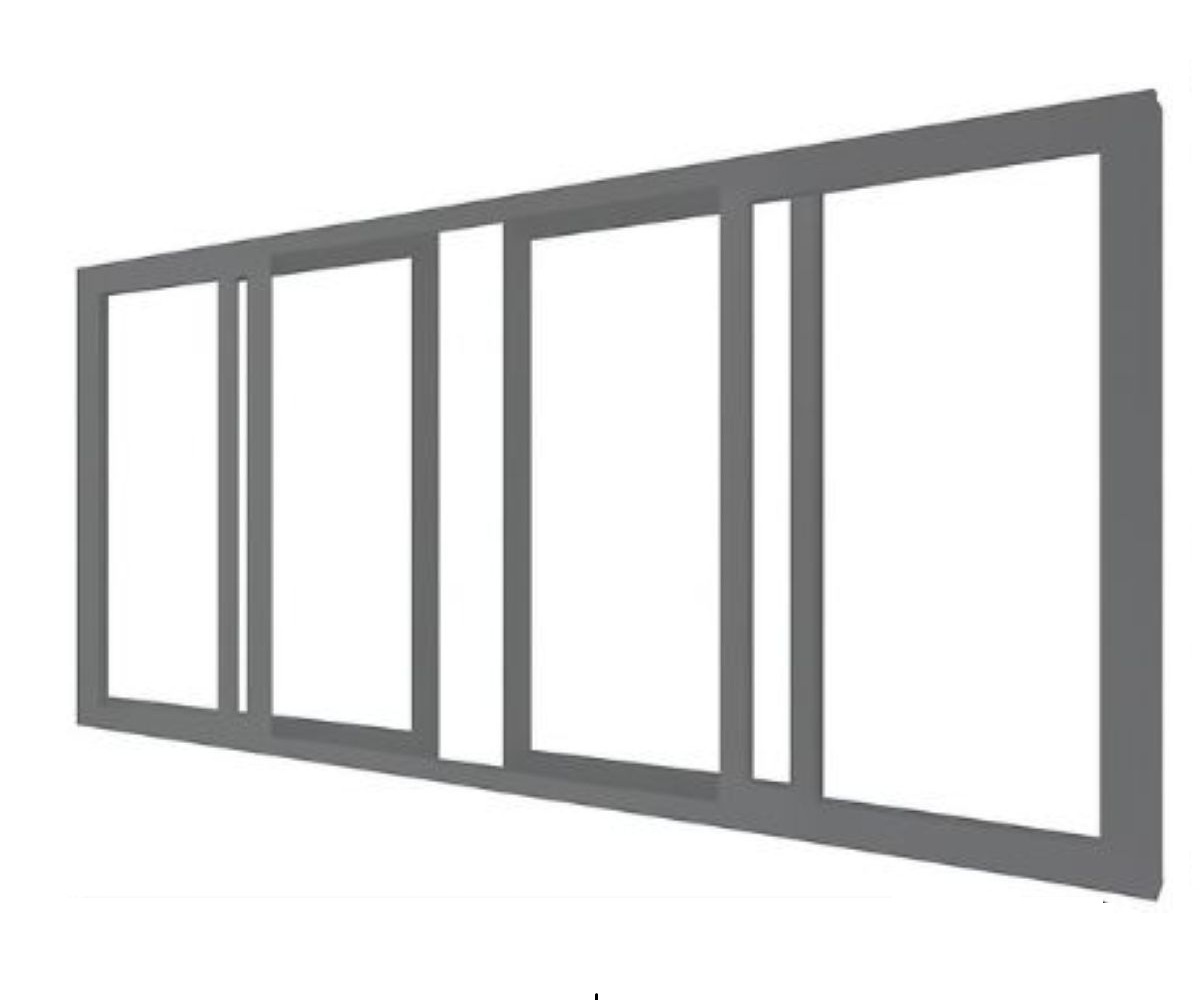 Sliding Door 4-Piece